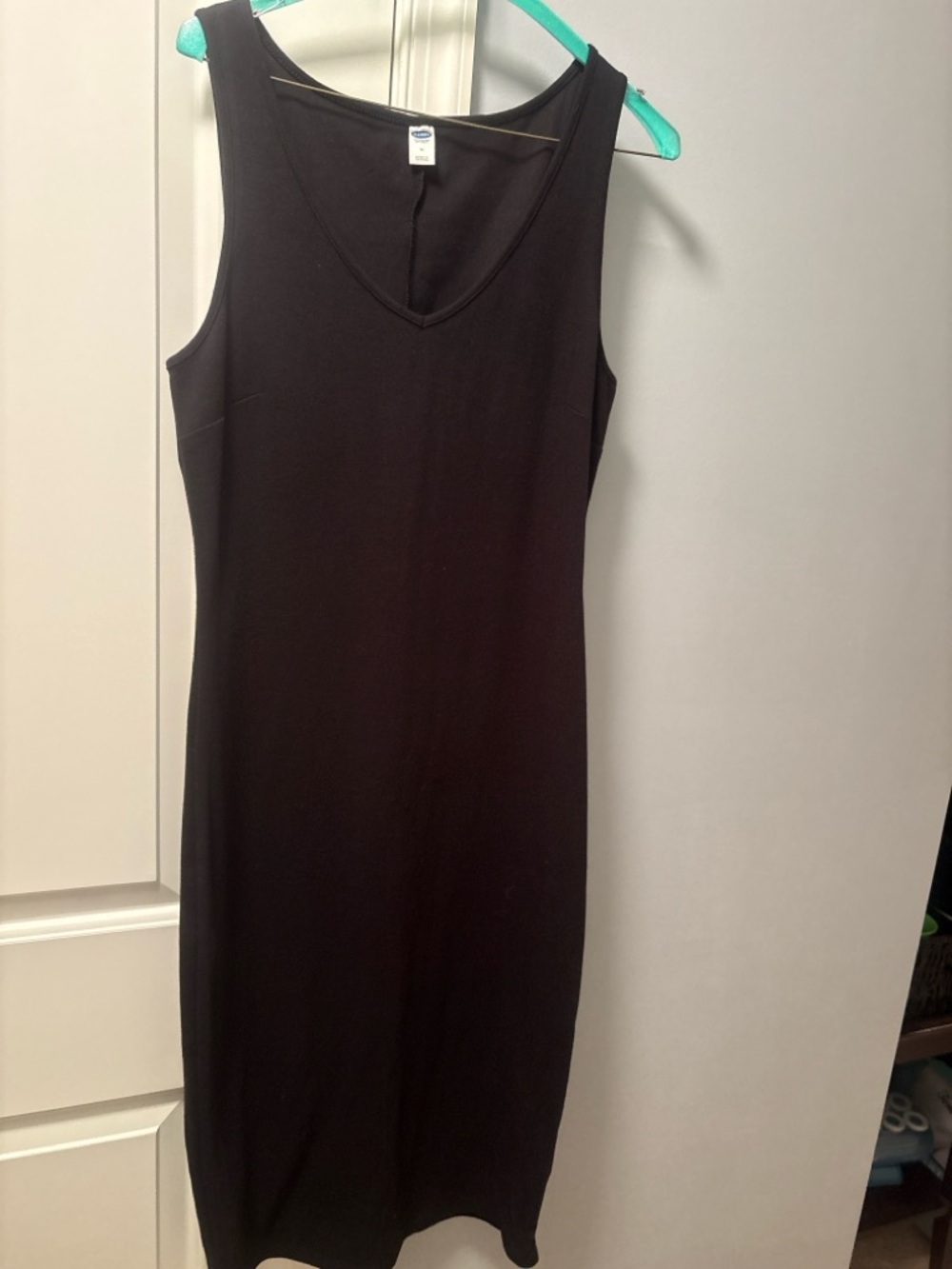 Old Navy Black Sleeveless Midi Dress Size Medium